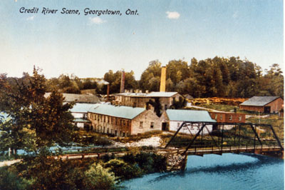 Barber Paper Mills and the Credit River c.1910