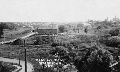 Bird's eye view of Dayfoot shoe factory