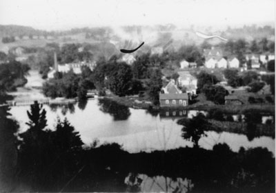 Summer view of the village c1940