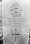 Tombstone of Alexander Stewart MacLaren 1991