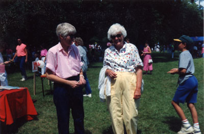 Karen Hunter and Christine Bishop 1991