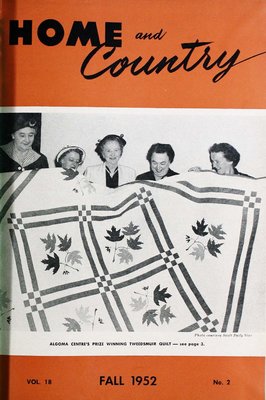 Home & Country Newsletters (Stoney Creek, ON), Fall 1952