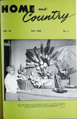 Home & Country Newsletters (Stoney Creek, ON), Fall 1958