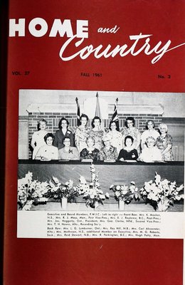 Home & Country Newsletters (Stoney Creek, ON), Fall 1961