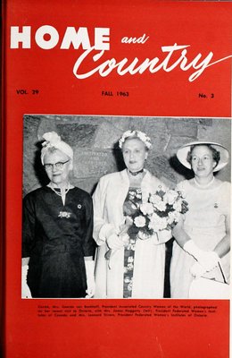 Home & Country Newsletters (Stoney Creek, ON), Fall 1963