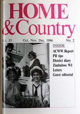 Home & Country Newsletters (Stoney Creek, ON), Oct, Nov, Dec. 1986