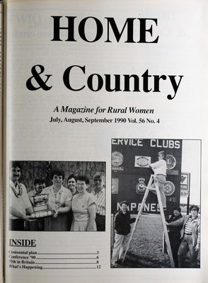 Home & Country Newsletters (Stoney Creek, ON), July, August, September 1990