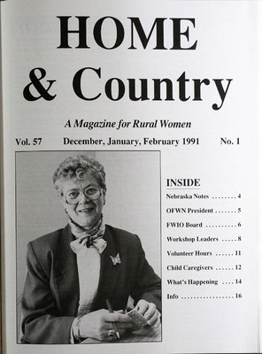 Home & Country Newsletters (Stoney Creek, ON), December, January, February 1991