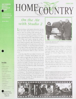 Home & Country Newsletters (Stoney Creek, ON), Spring 2000