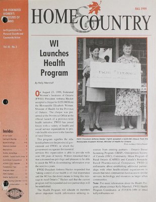 Home & Country Newsletters (Stoney Creek, ON), Fall 1999