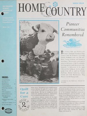 Home & Country Newsletters (Stoney Creek, ON), Winter 1998-1999