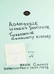 Adamsville WI Tweedsmuir Community History Volume 2