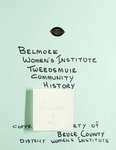 Belmore WI Tweedsmuir Community History, Volume 2