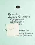 Bervie WI Tweedsmuir Community History, Volume 1