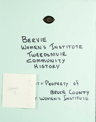 Bervie WI Tweedsmuir Community History, Volume 11