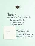 Bervie WI Tweedsmuir Community History, Volume 13