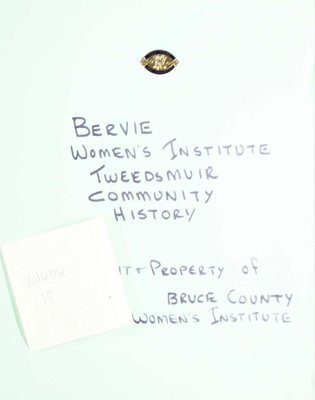 Bervie WI Tweedsmuir Community History, Volume 15