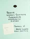 Bervie WI Tweedsmuir Community History, Volume 6.1