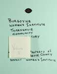 Burgoyne WI Tweedsmuir Community History, Volume 3