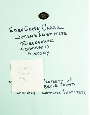 Eden Grove-Cargill WI, Scrapbook 3