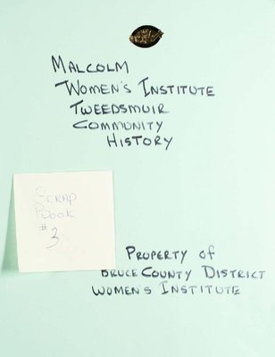 Malcolm Women's Institute Scrapbook 3