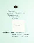 Solway WI Tweedsmuir Community History, Volume 1