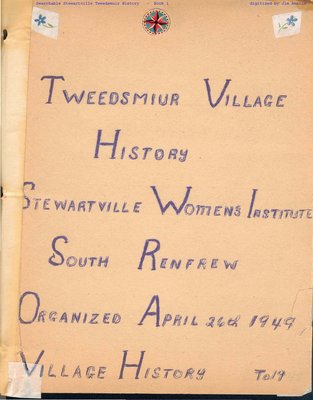 Stewartville WI Tweedsmuir Community History - Volume 6