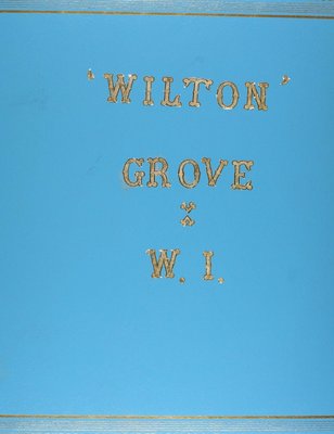 Wilton Grove WI, Blue Scrapbook