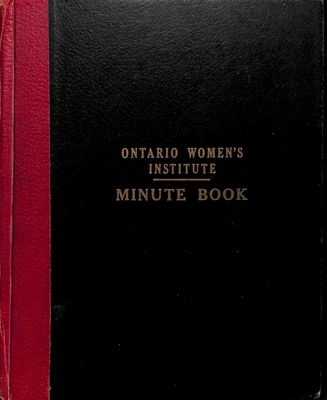 Amherst Island WI Minute Book: 1961-65