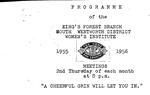 Kings Forest WI Programs and Reports, 1955-1970