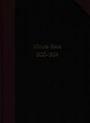 Stoney Creek WI Minute Book, 1900-1904