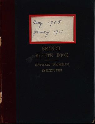 Stoney Creek Minute Book, 1908-1911