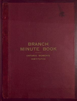 Winona WI Minute Book, 1916-1923