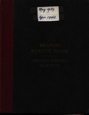 Winona WI Minute Book 1939-1942