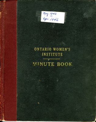 Winona WI Minute Book, 1942-1946