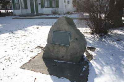 1961 Stone Cairn and Plaque at the Erland Lee (Museum) Home