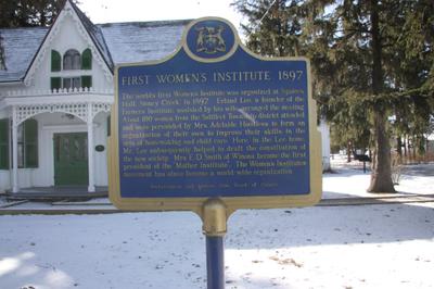 Ontario Historic Site Plaque at Erland Lee (Museum) Home