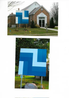 Barn Quilt at South Dunwich Community Hall