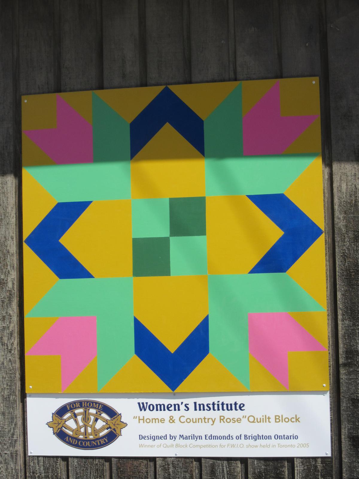 Home & Country Rose Barn Quilt, 2005