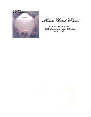 Melrose WI Tweedsmuir Community History, Volume 11 Churches of the area