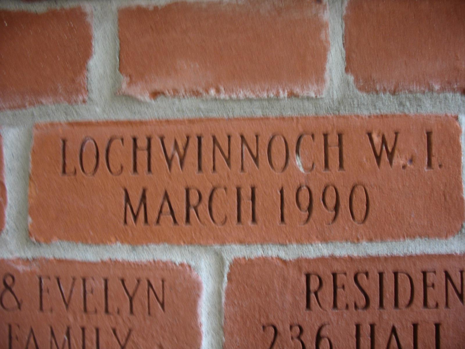 Lochwinnoch W.I. brick