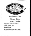 Brooksdale WI Minute Book: 1939-1943