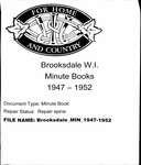 Brooksdale WI Minute Book: 1947-1952