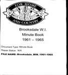 Brooksdale WI Minute Book: 1961-1965