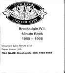 Brooksdale WI Minute Book: 1965-1968