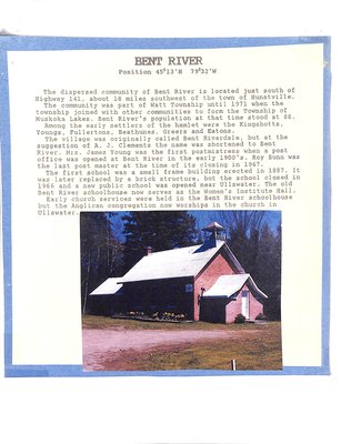 Bent River WI Tweedsmuir Community History, Volume 2: School