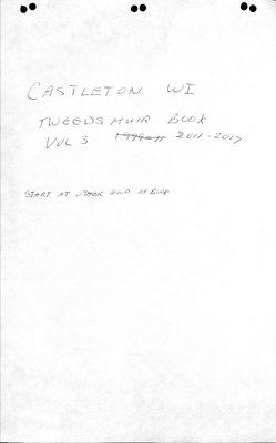 Castleton WI Tweedsmuir Community History, Volume 3, 2011-17