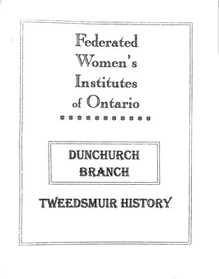 Dunchurch WI Tweedsmuir Community History, Volume 3