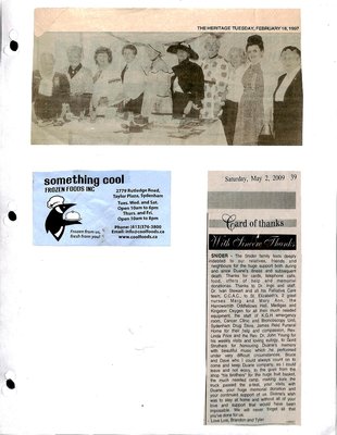 Sydenham WI Tweedsmuir Community History, Volume 13