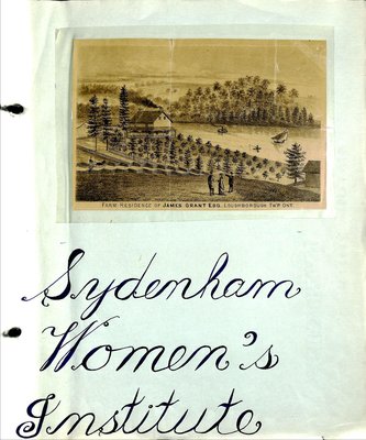 Sydenham WI Tweedsmuir Community History, Volume 1